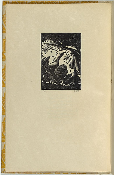 Artist: b'McGrath, Raymond.' | Title: b'Among the Blithe Green Trees.' | Date: 1924 | Technique: b'wood-engraving, printed in black ink, from one block'