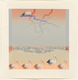 Artist: b'Sabey, Jo.' | Title: b'Noon time float.' | Date: 1985 | Technique: b'screenprint, printed in colour, from 16 stencils'