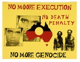 Artist: Black Cat Collective. | Title: No more execution, no death penalty, no more genocide | Date: 1988 | Technique: screenprint, printed in colour, from multiple stencils