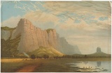 Artist: b'Chevalier, Nicholas.' | Title: b'Mount Arapiles - sunset.' | Date: 1865 | Technique: b'lithograph, printed in colour, from multiple stones'