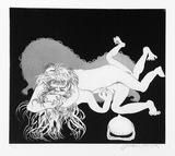 Artist: BOYD, Arthur | Title: Myrrhine and Kinesias. Variant of no. 16. | Date: 1970 | Technique: etching and aquatint, printed in black ink, from one plate