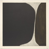 Artist: Wright, Judith. | Title: not titled [brown shape] | Date: 1994 | Technique: etching, printed in colour, from two plates | Copyright: © Judith Wright