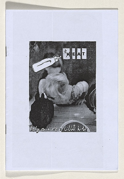 Title: b'Teat: baby animals and little kids' | Technique: b'black and white photocopy'