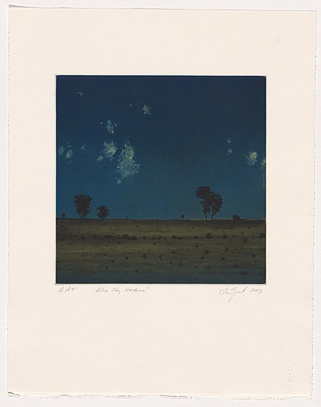 Artist: b'Grant, Ian.' | Title: b'Blue sky nocturne' | Date: 2007 | Technique: b'etching and aquatint, printed in colour, from multiple plates'