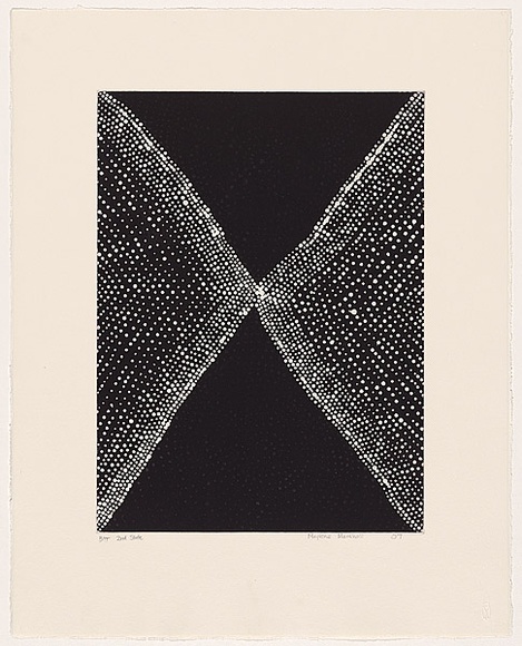 Artist: b'Marshall, Maylene.' | Title: b'Untitled (4).' | Date: 2007 | Technique: b'etching and aquatint, printed in black ink, from one plate'