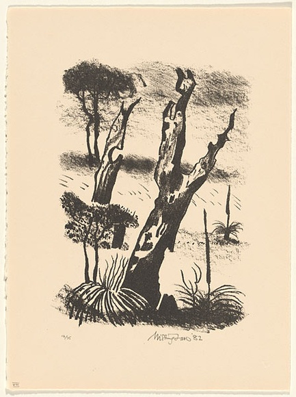 Title: b'Augusta' | Date: 1982 | Technique: b'lithograph, printed in black ink, from one stone'