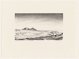 Artist: Elliott, Fred W. | Title: David Range from flatoya | Date: 1997, February | Technique: photo-lithograph, printed in black ink, from one stone | Copyright: By courtesy of the artist
