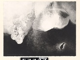 Artist: b'EWINS, Rod' | Title: b'Crater & Vent.' | Date: 1990 March | Technique: b'spraycan aquatint, printed in black ink, from one steel plate'
