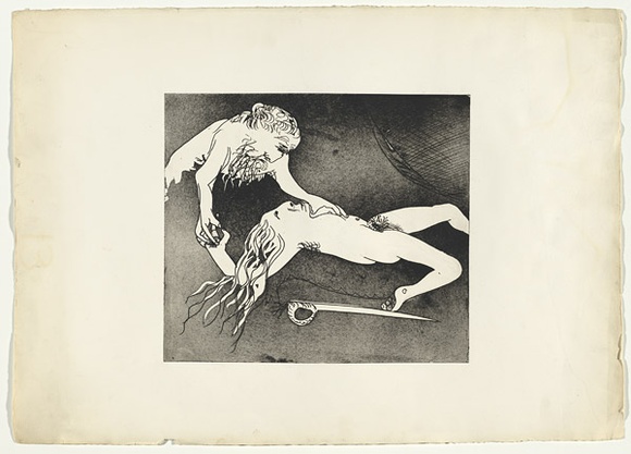 Artist: b'BOYD, Arthur' | Title: b'Just as Menalaus, they say...'. | Date: (1970) | Technique: b'etching and aquatint, printed in black ink, from one plate' | Copyright: b'Reproduced with permission of Bundanon Trust'