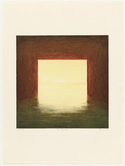 Artist: b'Maguire, Tim.' | Title: b'Under bridges III' | Date: 1989 | Technique: b'lithograph, printed in colour, from five stones' | Copyright: b'\xc2\xa9 Tim Maguire'