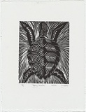 Artist: b'Lindsay (Sale), Joe.' | Title: b'Fonu / Turtle' | Date: 1995 | Technique: b'woodcut, printed in black ink, from one block'