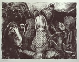 Artist: EDWARDS, Annette | Title: The reunion | Date: 1984 | Technique: lithograph, printed in black ink, from one stone