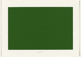 Title: b'not titled [dark green]' | Date: 2004 | Technique: b'screenprint, printed in acrylic paint, from one stencil'