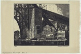 Artist: b'Owen, Gladys.' | Title: b'The Sydney Bridge.' | Date: 1932 | Technique: b'wood-engraving, printed in black ink, from one block' | Copyright: b'\xc2\xa9 Estate of David Moore'
