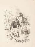 Artist: b'GILL, S.T.' | Title: b'Tin dish washing.' | Date: 1852 | Technique: b'lithograph, printed in black ink, from one stone'