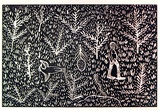 Artist: b'Kngwarreye, Janice.' | Title: b'not titled [No.7]' | Date: 1990 | Technique: b'woodcut, printed in black ink, from one block'