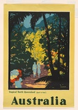 Artist: b'TROMPF, Percy' | Title: b'Australia, tropical north Queensland.' | Date: c.1935 | Technique: b'lithograph, printed in colour, from multiple stones [or plates]'