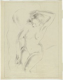 Artist: Lovett, Mildred. | Title: The nude. | Date: 1932 | Technique: lithograph, printed in black ink, from one stone