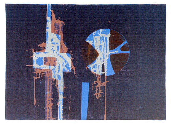 Artist: b'WICKS, Arthur' | Title: b'Signal II' | Date: 1966 | Technique: b'screenprint, printed in colour, from multiple stencils'