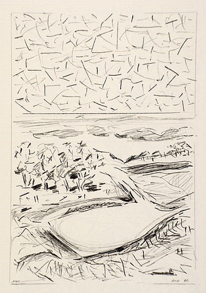 Artist: b'Fry, Merrick.' | Title: b'not titled.' | Date: 1983 | Technique: b'offset-lithograph, printed in black ink, from one plate'