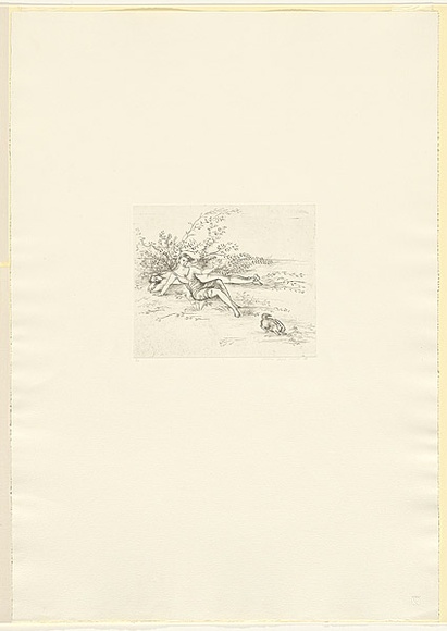 Artist: b'Lewitt, Vivienne.' | Title: b'not titled' | Date: 1988 | Technique: b'softground etching, printed in black ink, from one plate'