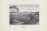 Title: Vue de la rade de Hobart-town. Ile Van-Diemen. (The harbour, Hobart Town) | Date: 1833 | Technique: lithograph, printed in black ink, from one stone