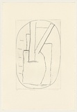 Title: b'Guitar 1' | Date: 1985 | Technique: b'drypoint, printed in black ink, from one perspex plate'