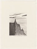 Artist: Elliott, Fred W. | Title: Corinthian Bay, Heard Island, 1953 | Date: 1997, February | Technique: photo-lithograph, printed in black ink, from one stone | Copyright: By courtesy of the artist