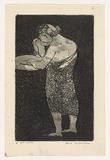 Artist: WILLIAMS, Fred | Title: Washing | Date: 1955-56 | Technique: etching, aquatint, engraving, rough biting, printed in black ink, from one copper plate | Copyright: © Fred Williams Estate