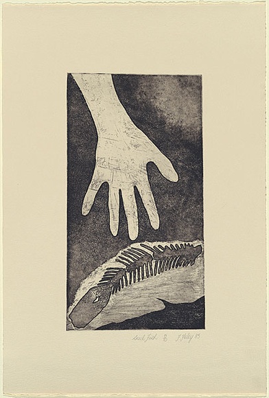 Artist: b'Foley, Fiona.' | Title: b'Soul fish' | Date: 1985 | Technique: b'etching and aquatint, printed in black ink with plate-tone, from one plate' | Copyright: b'\xc2\xa9 Fiona Foley'