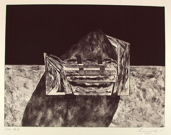 Artist: b'Lee, Graeme.' | Title: b'Untitled I' | Date: 1985 | Technique: b'etching, printed in black ink, from one plate'