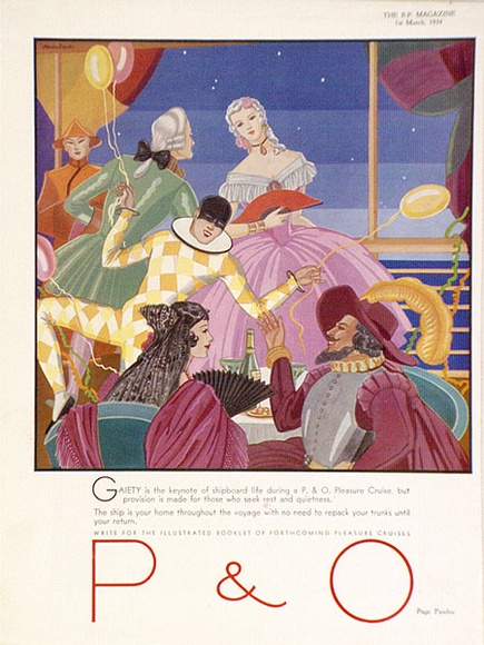 Artist: b'FEINT, Adrian' | Title: b'P & O The BP magazine 1 March 1934.' | Date: 1927-1935 | Copyright: b'Courtesy the Estate of Adrian Feint'