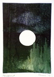 Artist: SHEARER, Mitzi | Title: not titled | Date: 1979 | Technique: etching, 2nd cut printed as monotype in colour, from one  plate