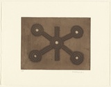 Artist: b'Young, Don.' | Title: b'not titled' | Date: 2001 | Technique: b'etching and aquatint, printed in brown ink, from one plate'