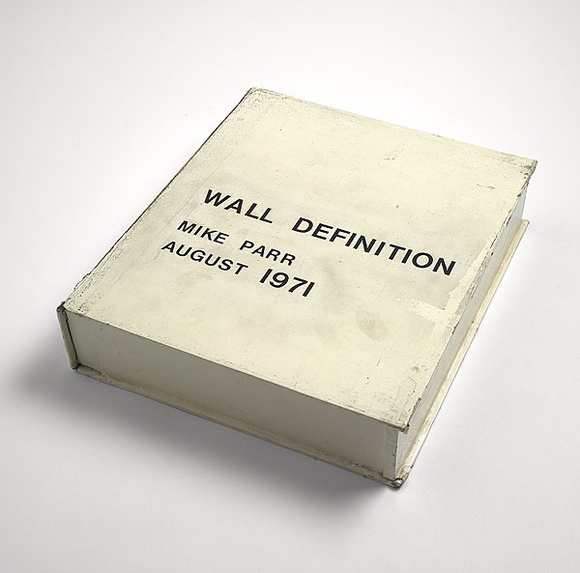 Artist: b'PARR, Mike' | Title: b'Wall Definition: book containing [254] pp.' | Date: 1971 | Technique: b'typewritten text'