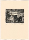 Artist: AMOR, Rick | Title: Out to sea. | Date: 1991 | Technique: etching, printed in black ink, from one plate