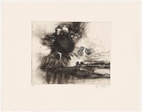 Artist: b'Gleeson, James.' | Title: b'Untitled [3]' | Date: 2004 | Technique: b'etching and aquatint, printed in sepia ink, from one plate'