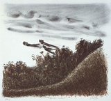 Artist: b'Trenfield, Wells.' | Title: b'Mariners lookout' | Date: 1980s | Technique: b'lithograph, printed in colour, from multiple stones'