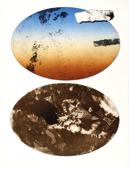 Artist: Taylor, James. | Title: Desert image | Date: 1975 | Technique: etching and aquatint, printed in colour, from multiple plates