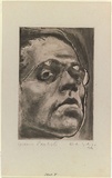 Artist: Kahan, Louis. | Title: Self II | Date: 1946 | Technique: lavis printed in black ink, from one copper plate | Copyright: © Louis Kahan. Licensed by VISCOPY, Australia