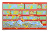 Artist: b'Wilson, Geoffrey.' | Title: b'Gold Fever' | Date: 1972 | Technique: b'screenprint, printed in colour, from nine stencils'