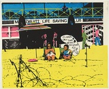 Artist: b'UNKNOWN' | Title: b'Mt. Druitt life saving club' | Date: 1979 | Technique: b'screenprint, printed in colour, from multiple stencils'
