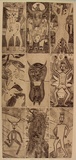 Artist: b'White, Nigel.' | Title: b'Metamorphoses (via the creek)' | Date: 1991 | Technique: b'etching (9 prints on one sheet), printed in black in, from nine plates'