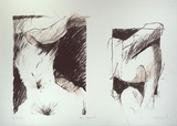 Artist: Cummins, Cathy. | Title: Body fragments II | Date: 1981 | Technique: lithograph, printed in colour, from two stones
