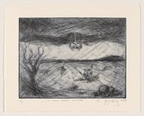 Artist: Grynberg, Carmella. | Title: A new spirit enters | Date: 1999 | Technique: etching and drypoint, printed in black ink, from one plate