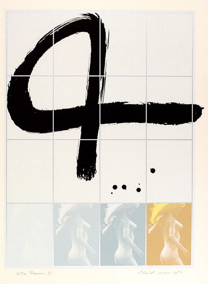 Artist: b'Rose, David.' | Title: b'Figure IV' | Date: 1972 | Technique: b'screenprint, printed in colour, from multiple stencils'