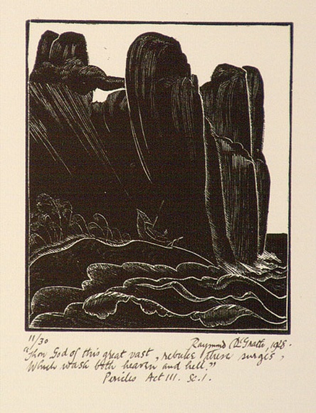 Artist: b'McGrath, Raymond.' | Title: b'Pericles' | Date: 1928 | Technique: b'wood-engraving, printed in black ink, from one block'