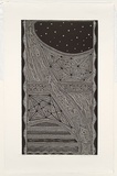 Title: b'Kulba yadail (Old lyrics)' | Date: 2006 | Technique: b'linocut, printed in black ink, from one block'