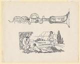 Title: proof for Queen Rosamond [plate 1] | Date: 1922 | Technique: lineblock, printed in black ink, from one block