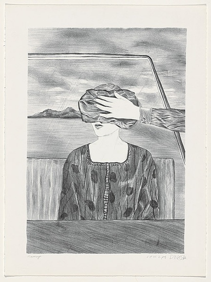 Artist: b'Walker, Deborah.' | Title: b'Marriage' | Date: c.1985 | Technique: b'lithograph, printed in black ink, from one stone' | Copyright: b'\xc2\xa9 Deborah Walker. Licensed by VISCOPY, Australia'